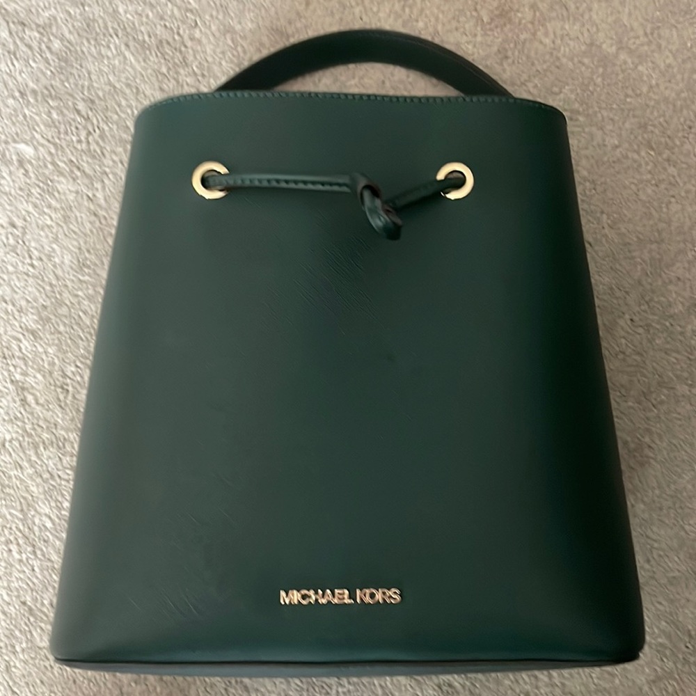 Michael Kors Green Bucket Purse